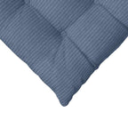 Cojines para asiento 4 pcs Azul 40 x 40 x 6 cm Tela de pana
