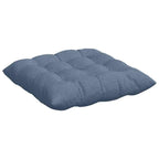 Cojines para asiento 4 pcs Azul 40 x 40 x 6 cm Tela de pana