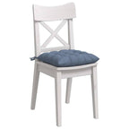 Cojines para asiento 4 pcs Azul 40 x 40 x 6 cm Tela de pana