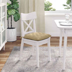 Cojines para asiento 4 pcs Verde grisáceo 40 x 40 x 6 cm