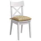 Cojines para asiento 4 pcs Verde grisáceo 40 x 40 x 6 cm