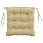 Cojines para asiento 4 pcs Verde grisáceo 40 x 40 x 6 cm