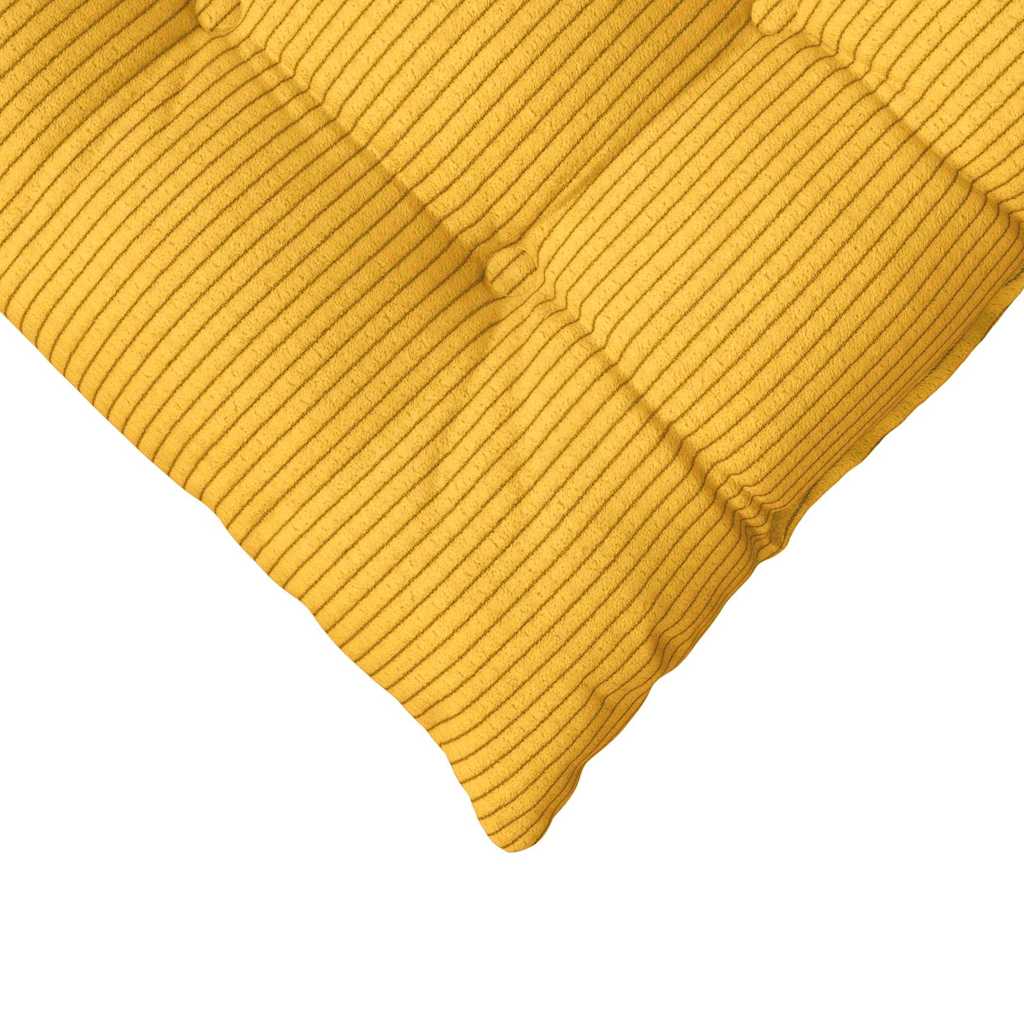 Cojines para asiento 4 pcs Amarillo Claro 40 x 40 x 6 cm
