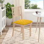 Cojines para asiento 4 pcs Amarillo Claro 40 x 40 x 6 cm
