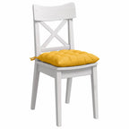 Cojines para asiento 4 pcs Amarillo Claro 40 x 40 x 6 cm