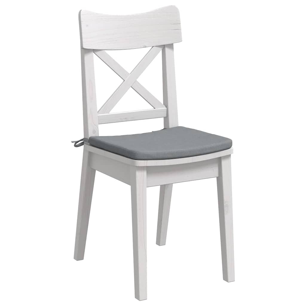 Cojines para asiento 4 pcs Gris Claro 40 x 40 x 3 cm tela