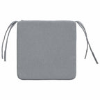 Cojines para asiento 4 pcs Gris Claro 40 x 40 x 3 cm tela
