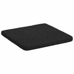 Cojines para asiento 4 pcs Negro 40 x 40 x 3 cm tela