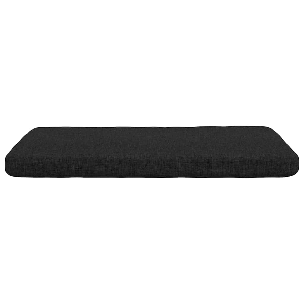 Cojines para asiento 4 pcs Negro 40 x 40 x 3 cm tela