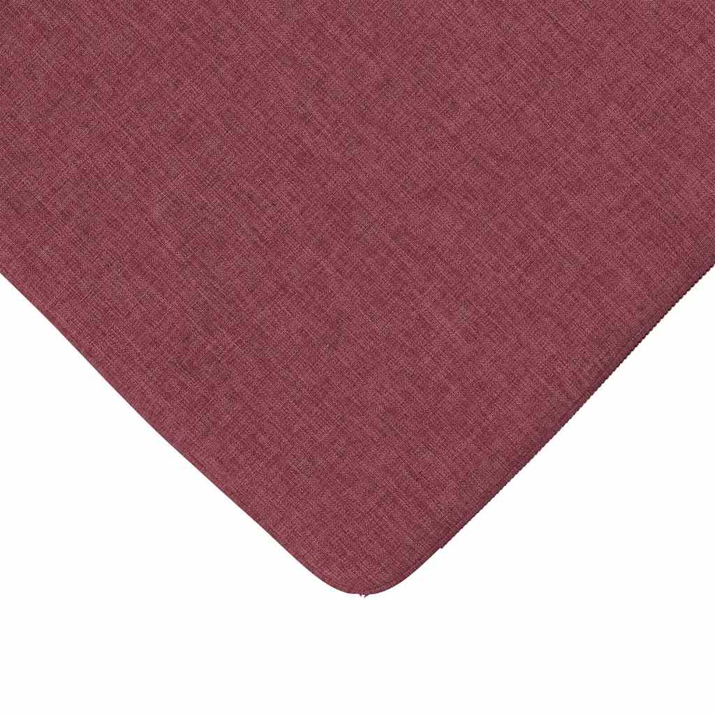 Cojines para asiento 4 pcs Rojo vino 40 x 40 x 3 cm tela