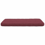 Cojines para asiento 4 pcs Rojo vino 40 x 40 x 3 cm tela
