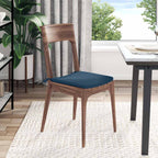 Cojines para asiento 4 pcs Azul 40 x 40 x 3 cm tela