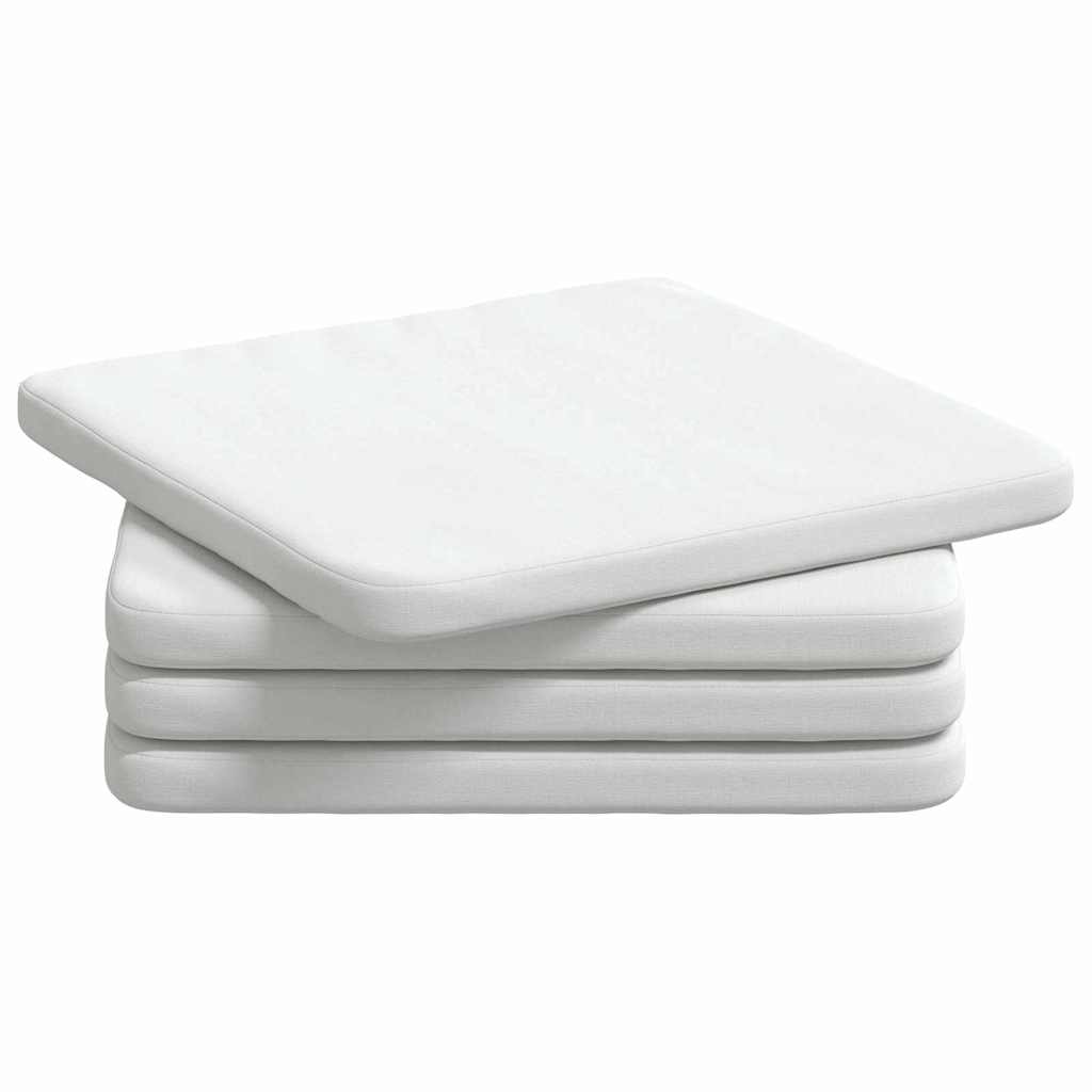 Cojines para asiento 4 pcs 40 x 40 x 3 cm tela