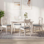 Cojines para asiento 4 pcs Gris Nube 40 x 40 x 3 cm tela