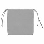 Cojines para asiento 4 pcs Gris Nube 40 x 40 x 3 cm tela