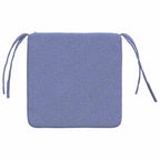 Cojines para asiento 4 pcs Azul jeans 40 x 40 x 3 cm tela
