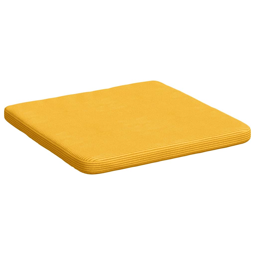 Cojines para asiento 4 pcs Amarillo Claro 40 x 40 x 3 cm