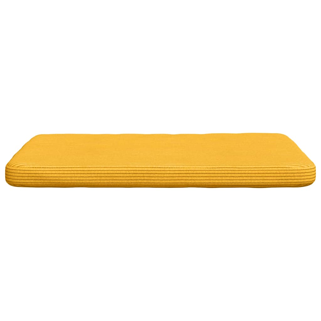 Cojines para asiento 4 pcs Amarillo Claro 40 x 40 x 3 cm