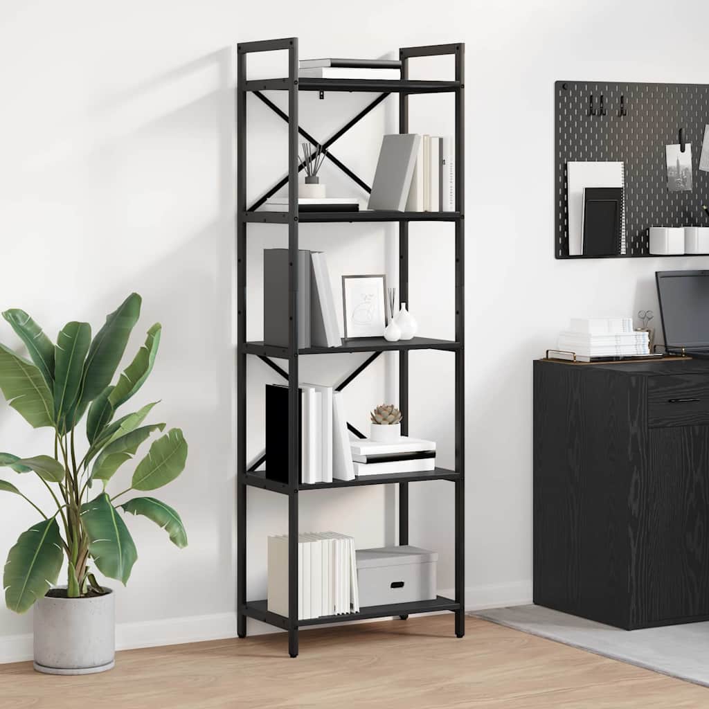 Sonoma Grey Bookcase 56 x 34 x 133.5 cm