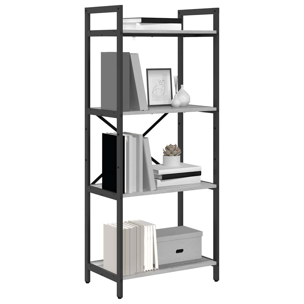 Estante de libros Gris Sonoma 56 x 34 x 133,5 cm