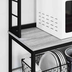 Estante de cocina Gris Sonoma 100 x 40 x 168 cm