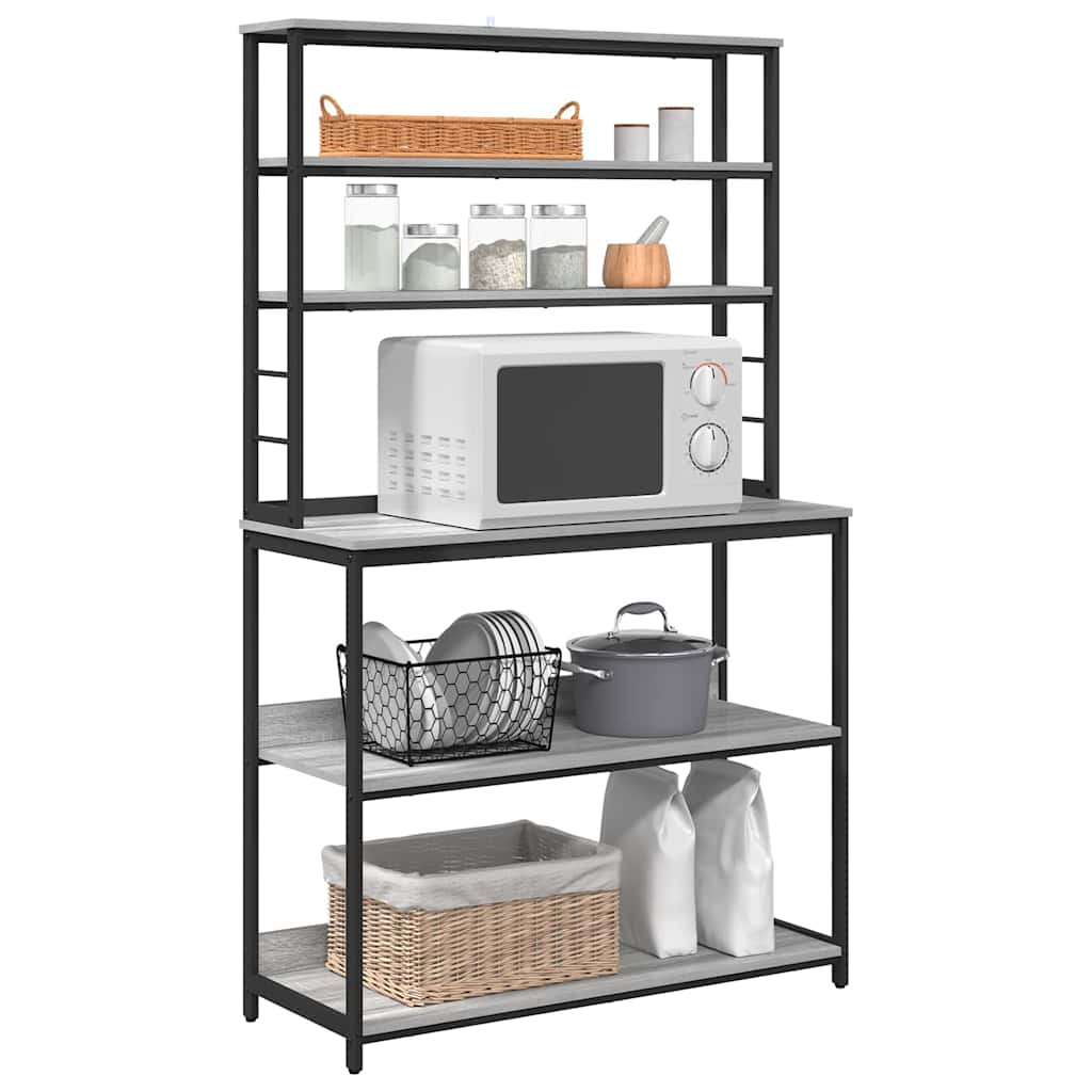 Estante de cocina Gris Sonoma 100 x 40 x 168 cm