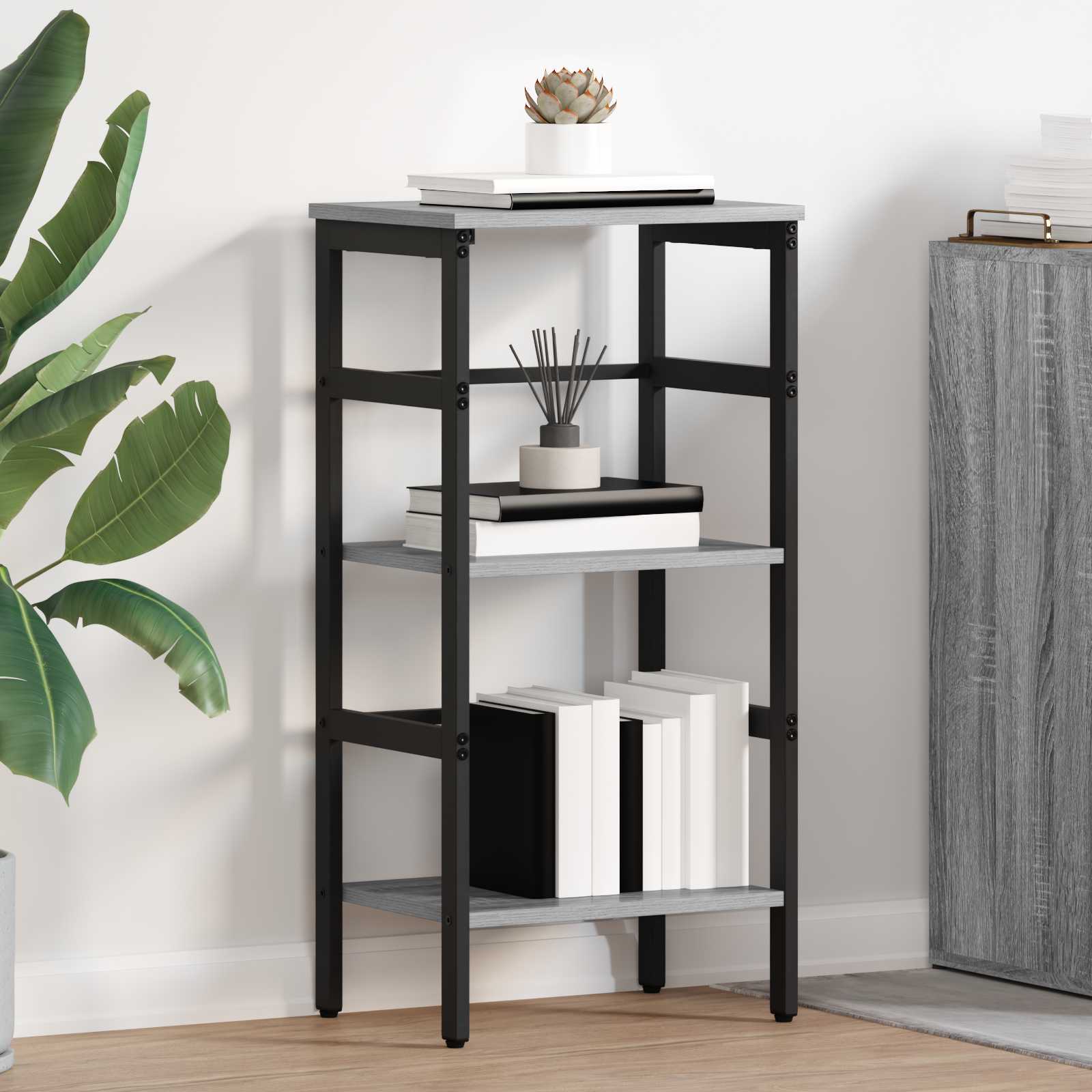 Sonoma Grey Bookshelf 40 x 29.5 x 115 cm