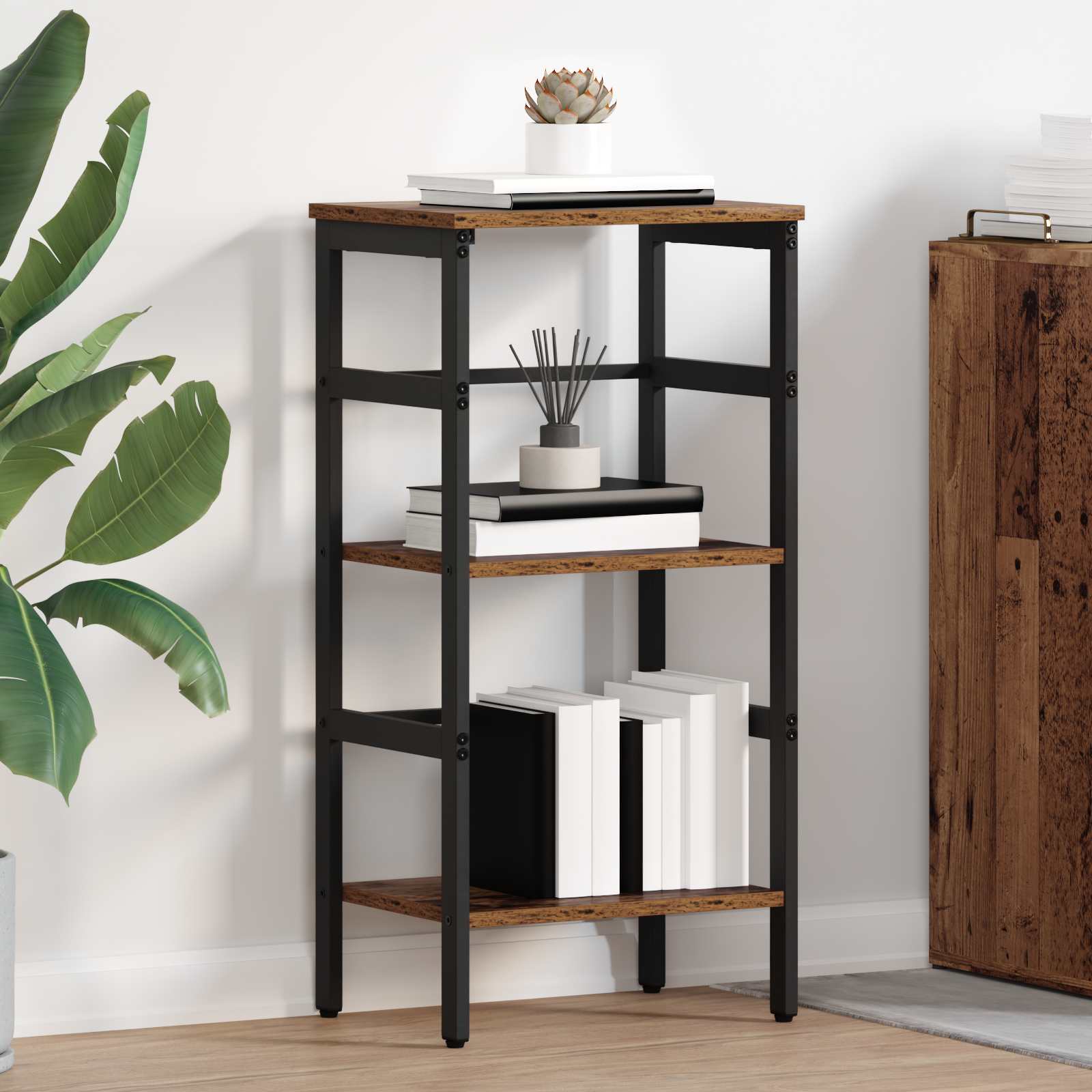 Sonoma Grey Bookshelf 40 x 29.5 x 115 cm