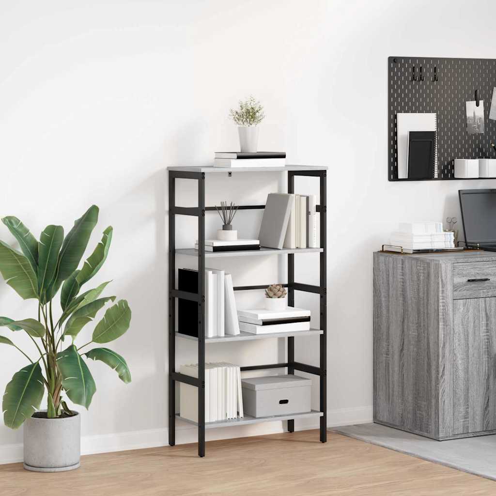 Sonoma Grey Bookshelf 40 x 29.5 x 115 cm