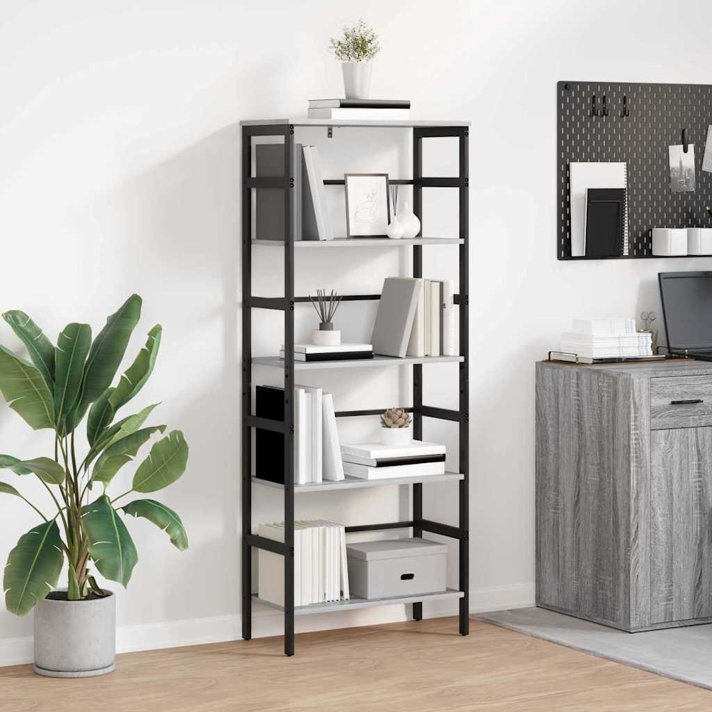 Sonoma Grey Bookshelf 40 x 29.5 x 115 cm