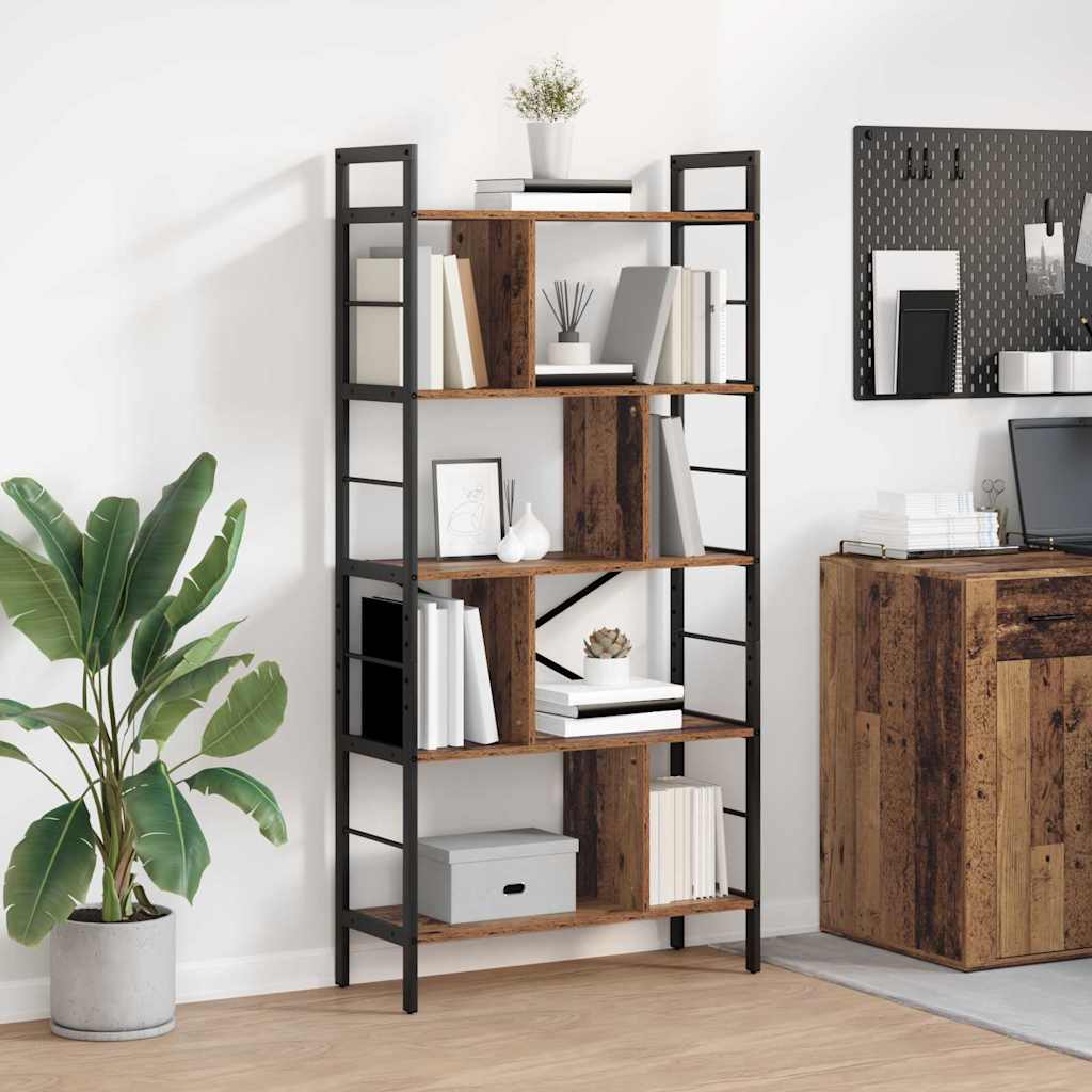 Sonoma Grey Bookcase 75 x 30 x 123.5 cm