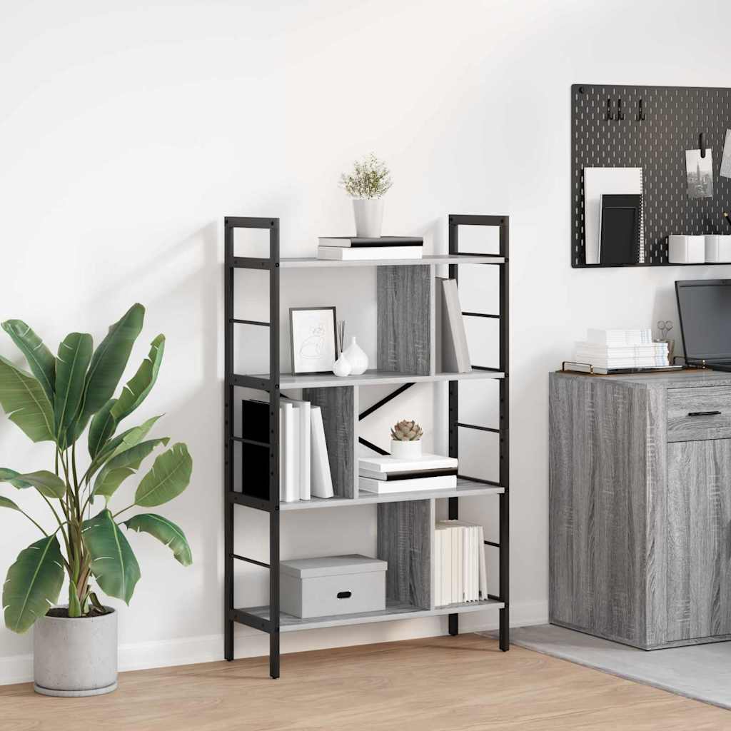 Estante de libros Gris Sonoma 75 x 30 x 123,5 cm