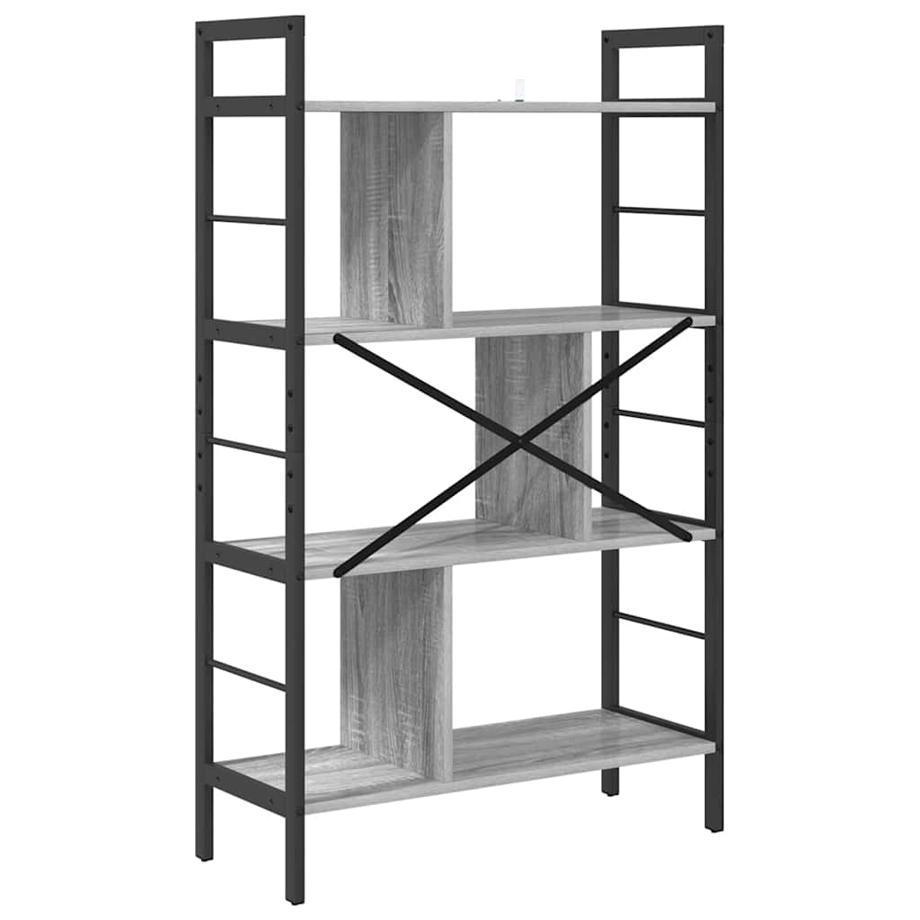 Estante de libros Gris Sonoma 75 x 30 x 123,5 cm