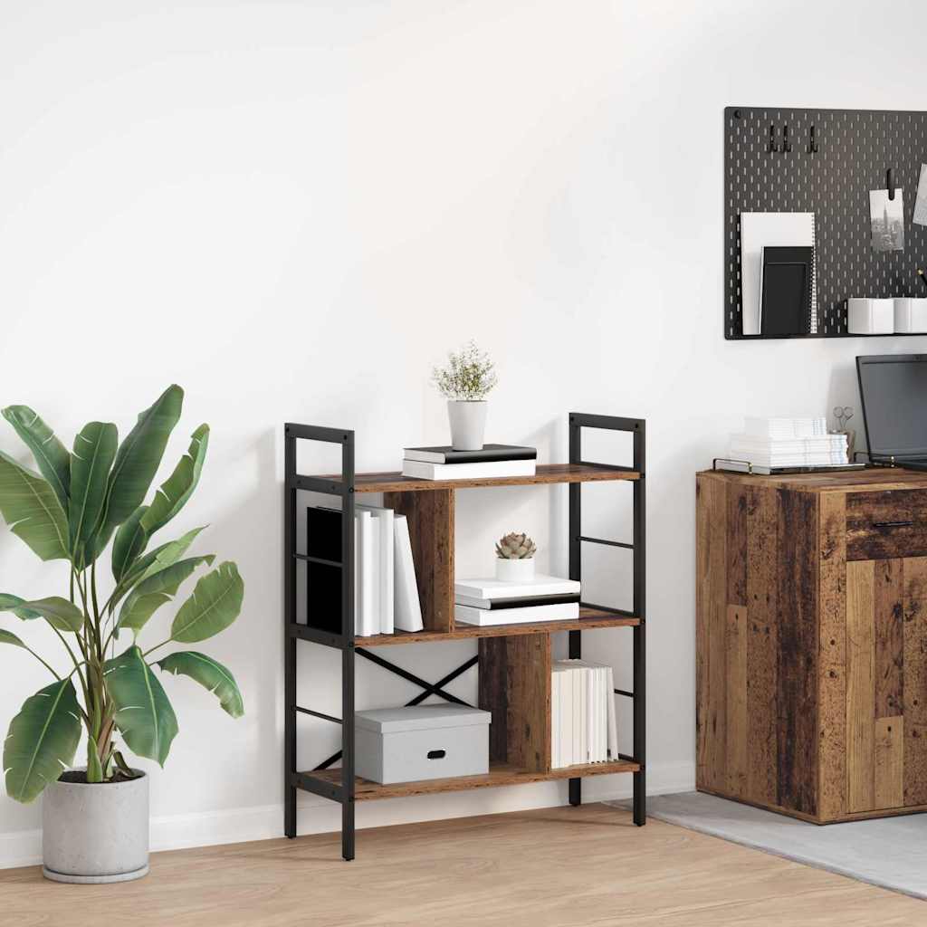Sonoma Grey Bookcase 75 x 30 x 123.5 cm