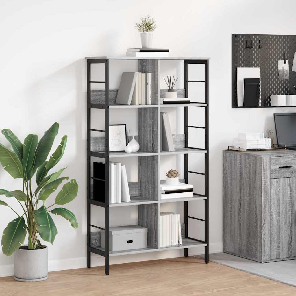 Sonoma Grey Bookcase 102 x 32 x 104.5 cm