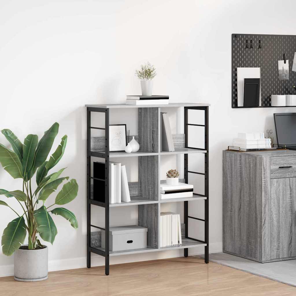 Sonoma Grey Bookcase 102 x 32 x 104.5 cm