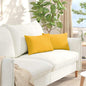 Sofa Cushions 2 pcs Light Yellow 120 x 40 cm Corduroy Fabric