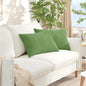 Sofa Cushions 2 pcs Yellow 120 x 40 cm Corduroy Fabric