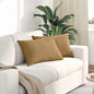 Sofa Cushions 2 pcs Yellow 120 x 40 cm Corduroy Fabric