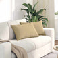 Sofa Cushions 2 pcs Light Yellow 120 x 40 cm Corduroy Fabric