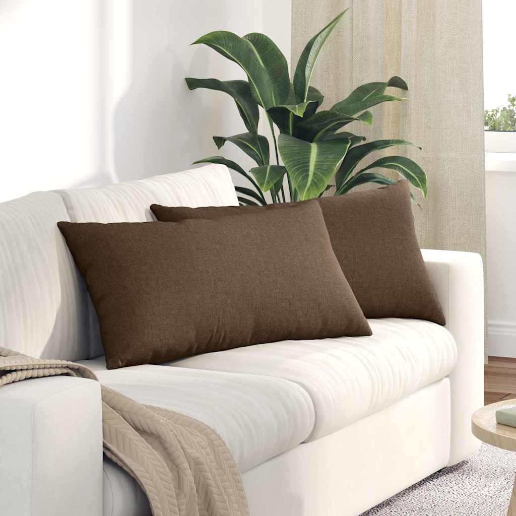 Almofadas de sofá 2 pçs 120 x 40 cm tecido