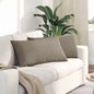 Sofa Cushions 2 pcs Beige 120 x 40 cm fabric