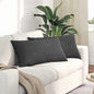 Sofa Cushions 2 pcs Light Yellow 120 x 40 cm Corduroy Fabric