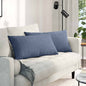 Sofa Cushions 2 pcs Light Yellow 120 x 40 cm Corduroy Fabric