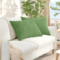 Sofa Cushions 2 pcs Yellow 120 x 40 cm Corduroy Fabric