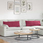 Sofa Cushions 2 pcs Yellow 120 x 40 cm Corduroy Fabric