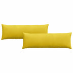 Cojines de sofá 2 pcs Amarillo 120 x 40 cm Tela de pana