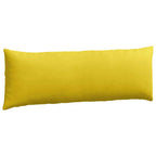 Cojines de sofá 2 pcs Amarillo 120 x 40 cm Tela de pana