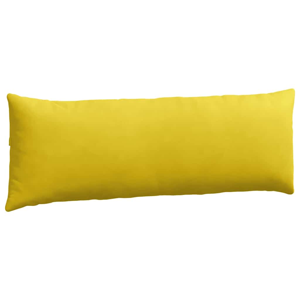 Cojines de sofá 2 pcs Amarillo 120 x 40 cm Tela de pana