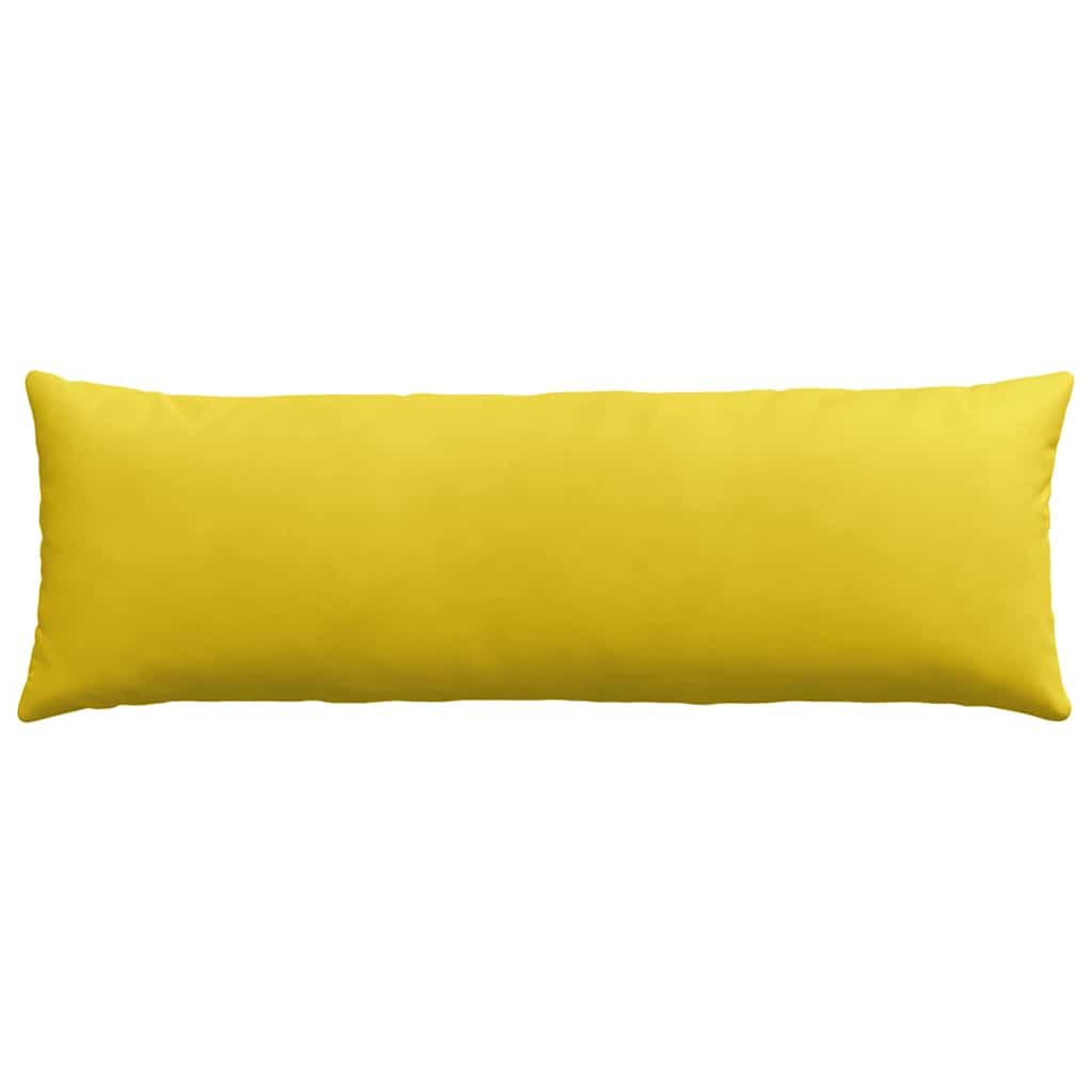 Cojines de sofá 2 pcs Amarillo 120 x 40 cm Tela de pana